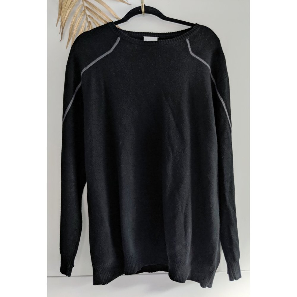 COLUMBIA Wool Blend Casual Black Men's Sweater